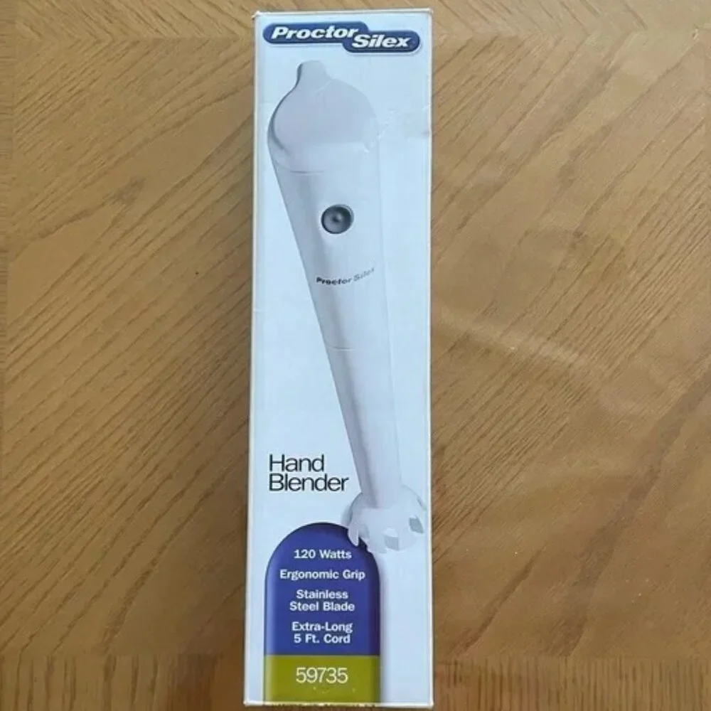 Proctor Silex White Handheld Blender Model #59735